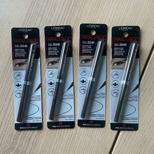 L’Oreal Paris Infallible Precision Felt Eyeliner - 4 pack brown 30hr